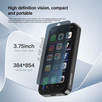 16PRO Mini Smartphone 3G WCDMA 1GB RAM 16GB ROM Android System Wifi Hotspot Play Store 3.75" Full Screen Small Smart Phone