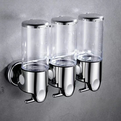 Soap Dispensers Shampoo Dispenser Hotel Bathroom Toilet Wall-Mounted Shampoo Shower Gel Press Box Soap Pump Barrel Hand Liquid