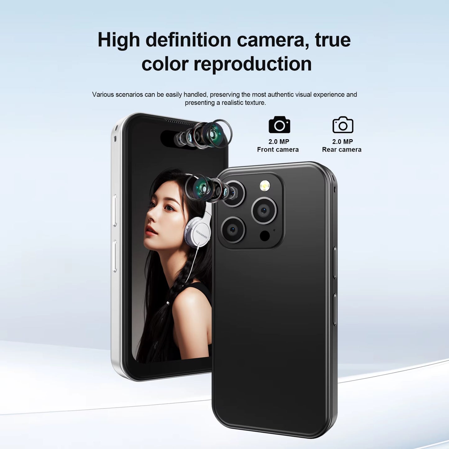 16PRO Mini Smartphone 3G WCDMA 1GB RAM 16GB ROM Android System Wifi Hotspot Play Store 3.75" Full Screen Small Smart Phone